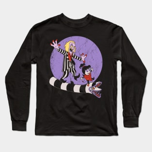 Beetle and Girl - Cute Horror Comic Animation Long Sleeve T-Shirt